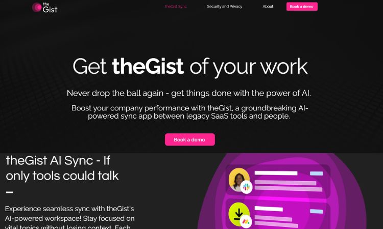 TheGist  ai tool for business
