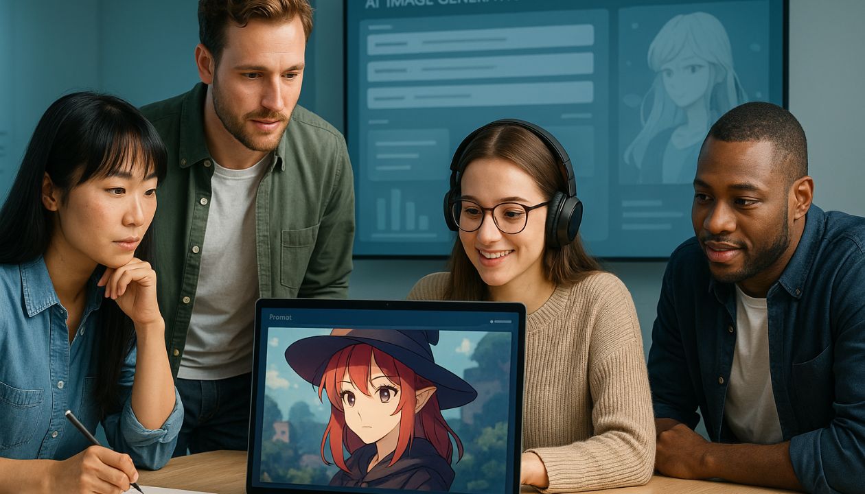 AI anime art generator pixai.art